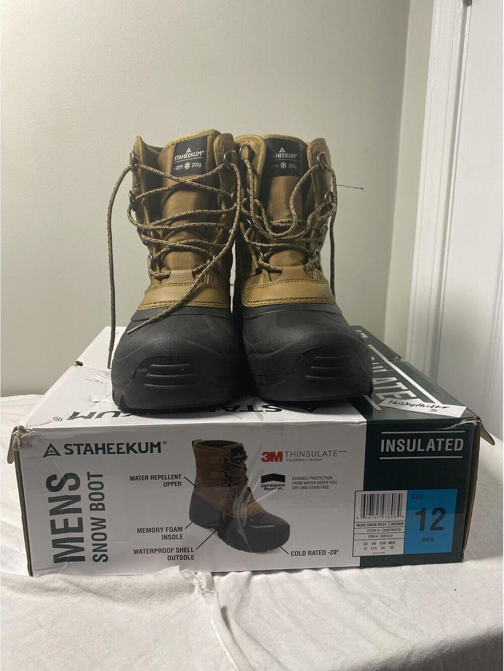 Staheekum Men's Snow Boots Size 12
